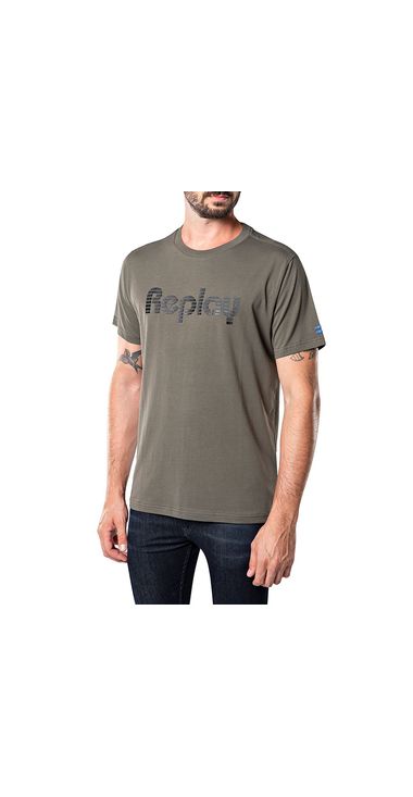 Camiseta-Para-Hombre-Dyed-Cotton-Replay